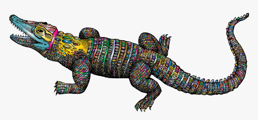 Alligator Art, HD Png Download
