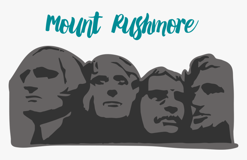 Mount Rushmore Svg Cut File - Mount Rushmore Outline, HD Png Download