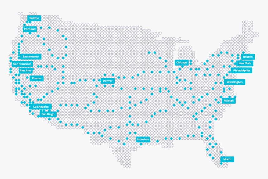 Electrify America Charging Map, HD Png Download
