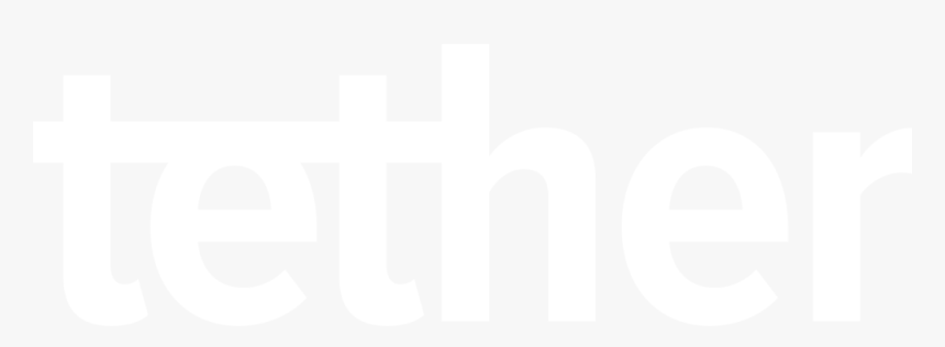 Tether-white, HD Png Download