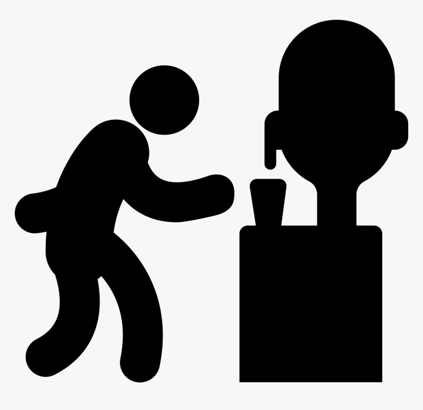 Man Serving Water In A Glass From A Dispenser - Dispensador De Agua Silueta, HD Png Download