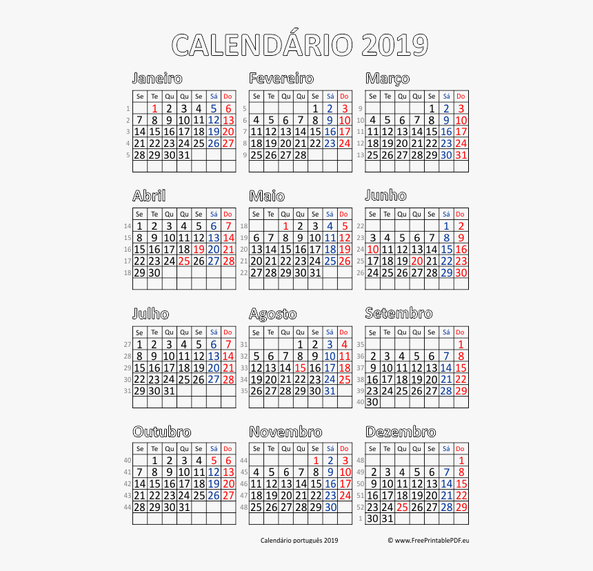 2017 Calendar South Africa, HD Png Download