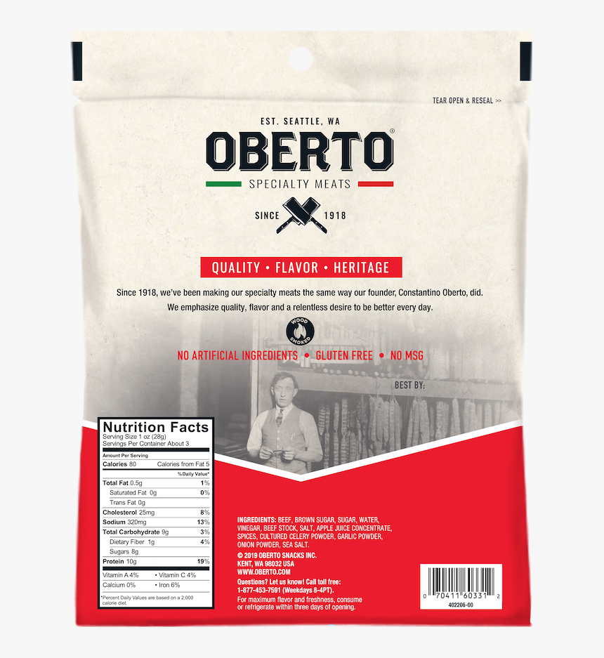 Ob Spicysweet Beefjerky - Portable Network Graphics, HD Png Download