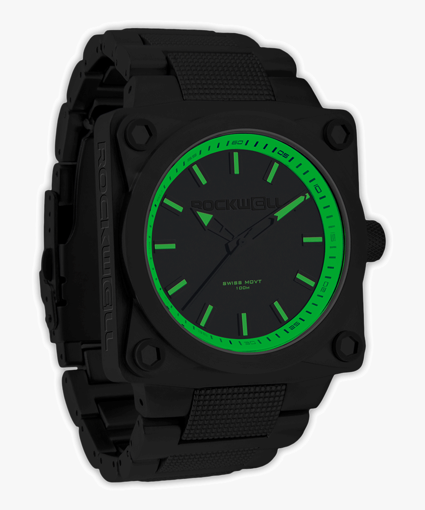 747 
 Class - Black And Green Watch, HD Png Download