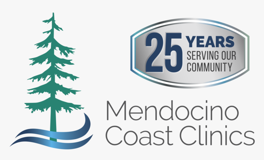 Mendocoastclinics 25thlogo Color - Mendocino Coast Clinics, HD Png Download