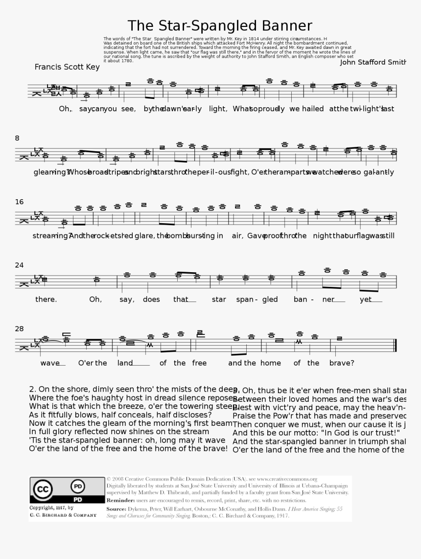 Star Spangled Banner Svg, HD Png Download