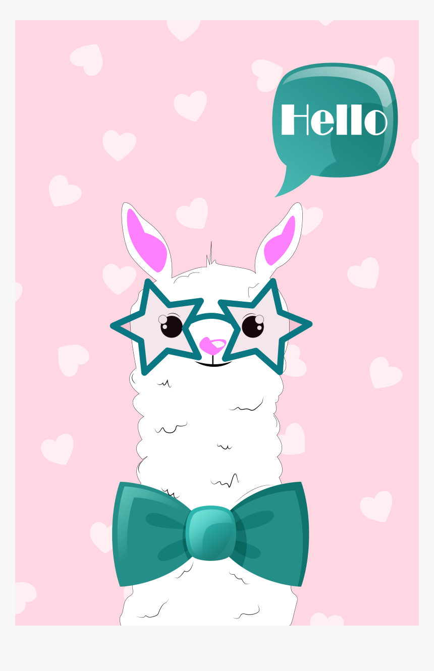 Funny Sheep Hello Wall Art Canvas, HD Png Download