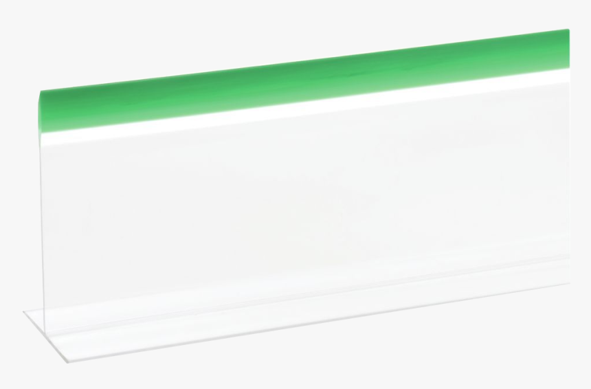 Plastic Divider Clear With Green Trim - Construction Paper, HD Png Download