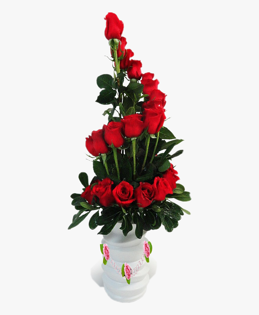 #rosebouquet #florero #rosas #🌹 - Arreglo De 25 Rosas, HD Png Download