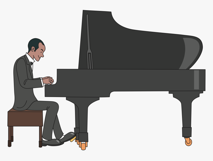 Piano Clipart Pianist - Pianist Clipart, HD Png Download