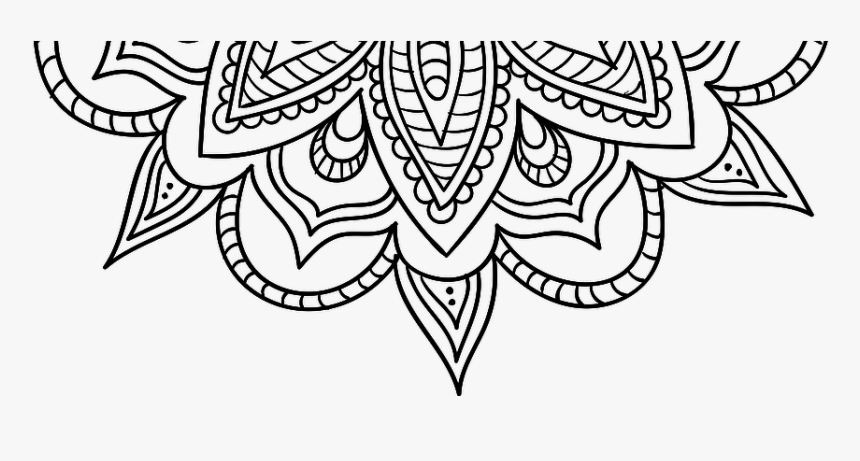 Scarica In Png - Coloring Png For Adults, Transparent Png