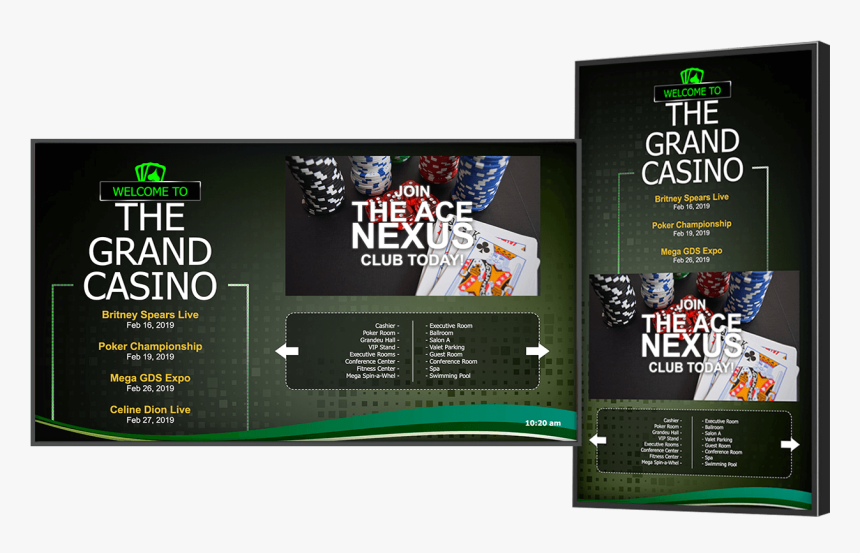 Casino Digital Signage - Graphic Design, HD Png Download