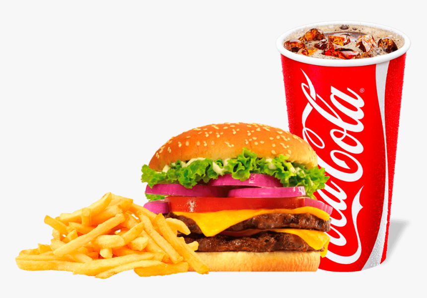 Hamburguesa Sencilla De Sirloin , Png Download - Coca Cola Cup Png, Transparent Png