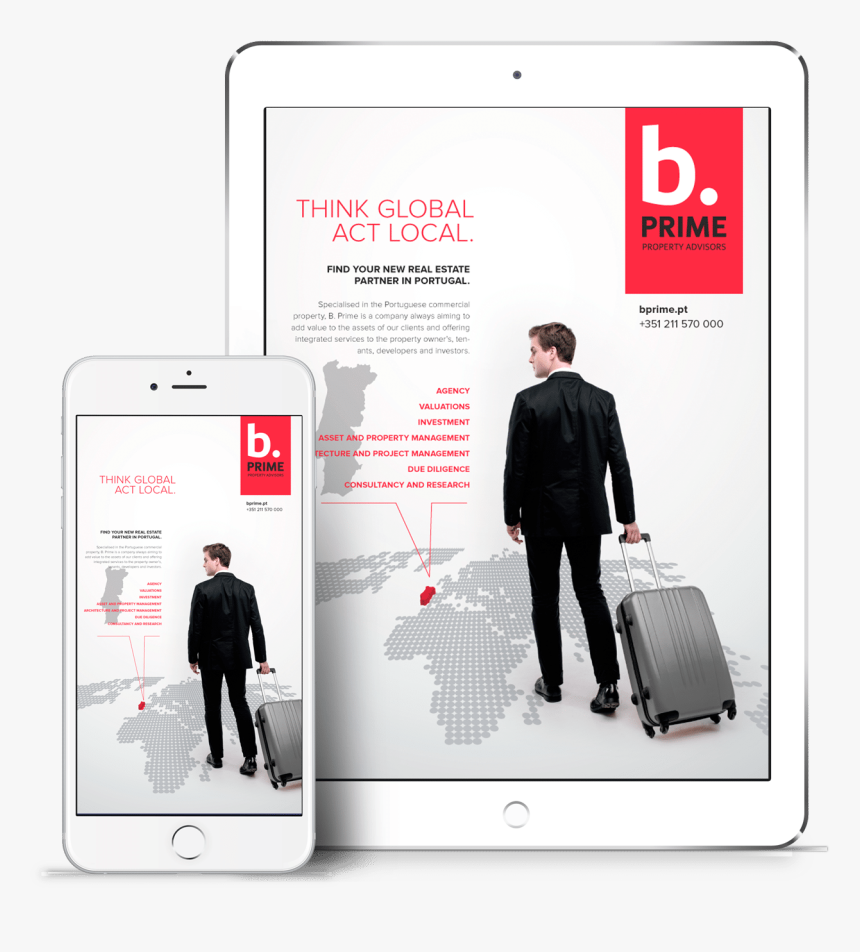 Bprime Anuncio Imprensa - Mobile Phone, HD Png Download
