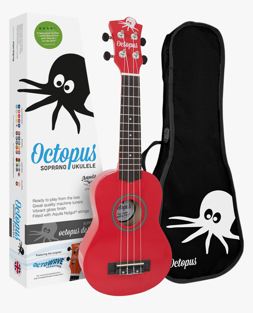 Octopus Ukulele, HD Png Download