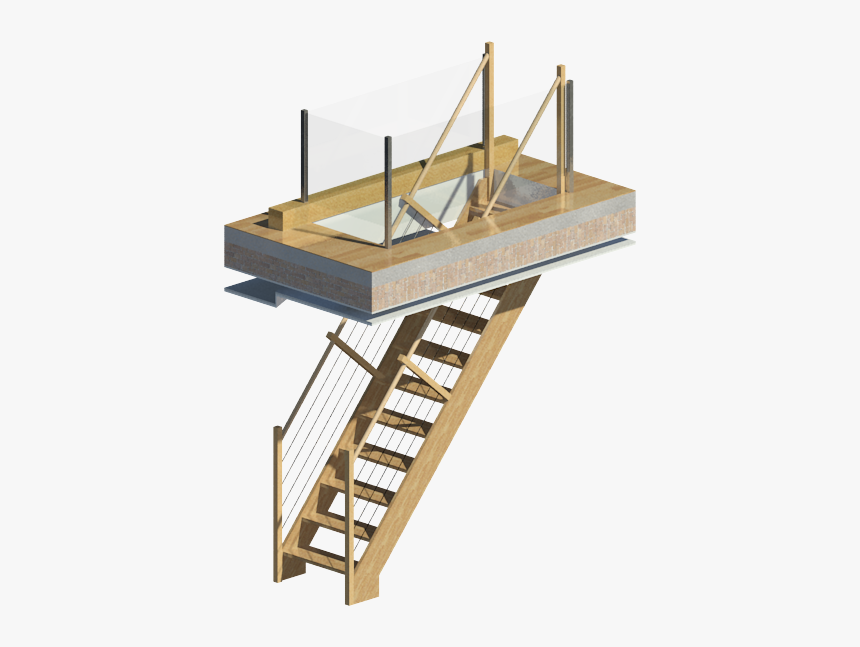 Escalera De Buhardilla, HD Png Download