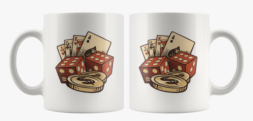 Casino Vector Set Vintage Handmade Mug 
 Data-zoom - Mug, HD Png Download