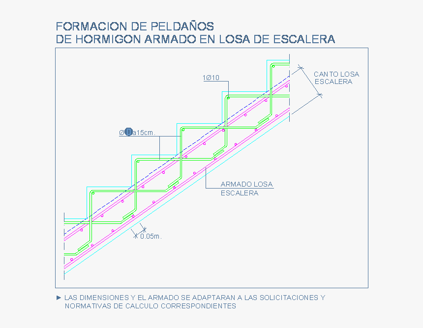 Detalle Escalera Hormigon Armado, HD Png Download