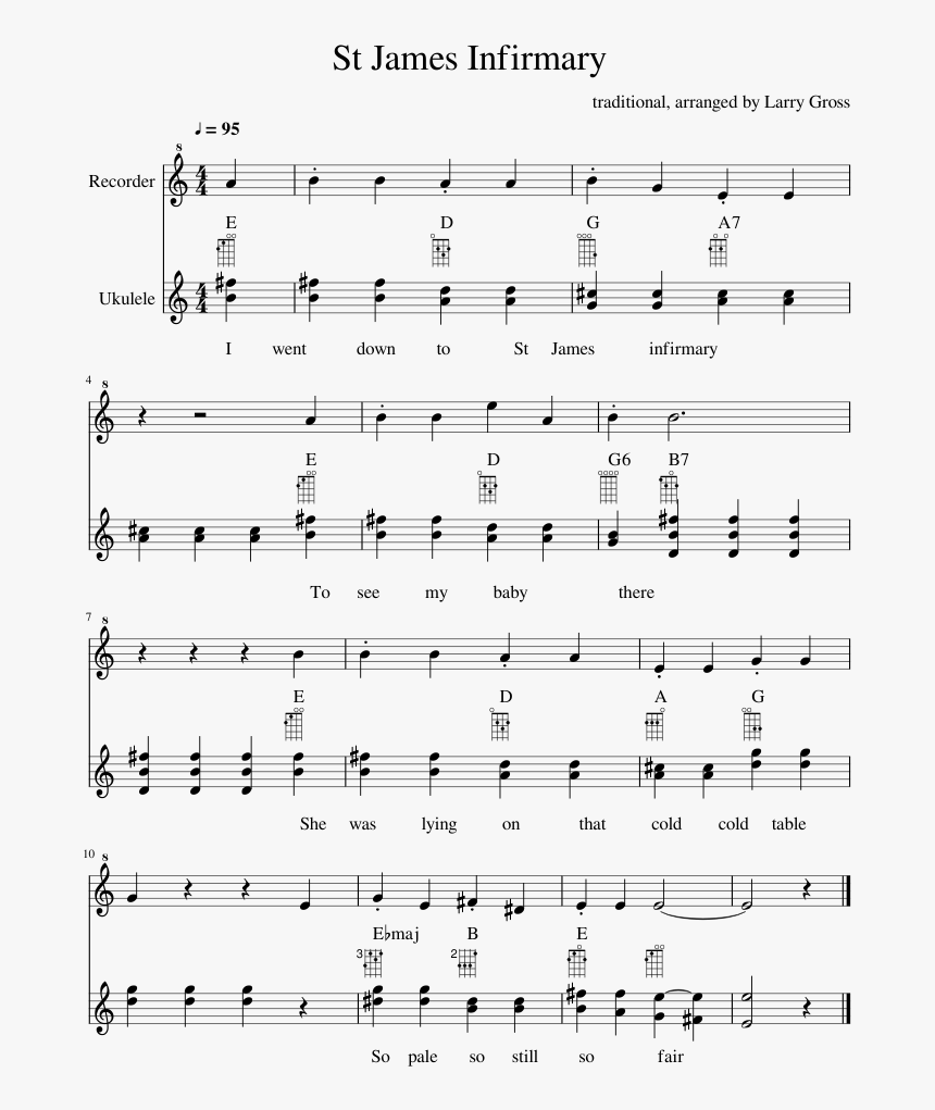 Saint James Infirmary Blues Ukulele, HD Png Download