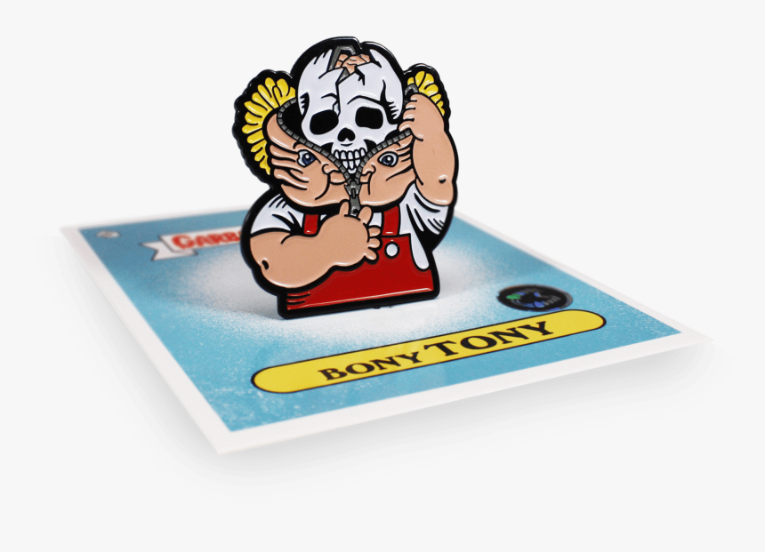Garbage Pail Kids® Bony Tony Enamel Pin 
 Class - Garbage Pail Kids Pin, HD Png Download