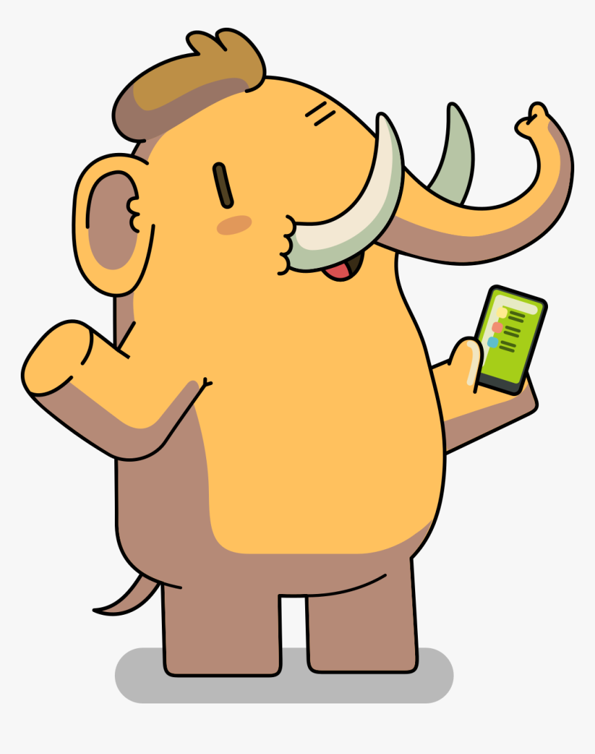 Mastodon Mascot - Mastodon Social Mascot, HD Png Download