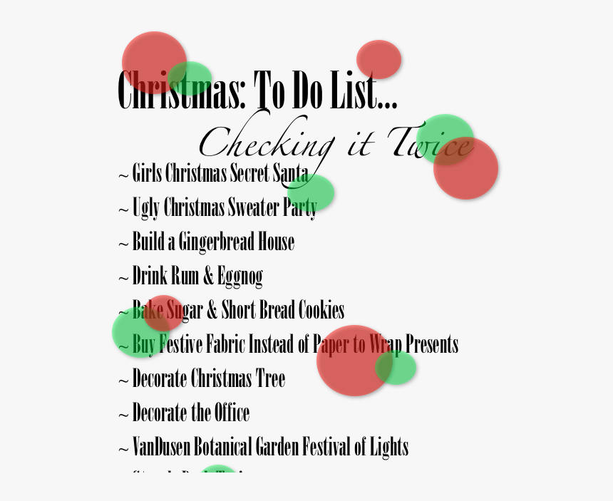 Christmas List Png , Png Download - Circle, Transparent Png