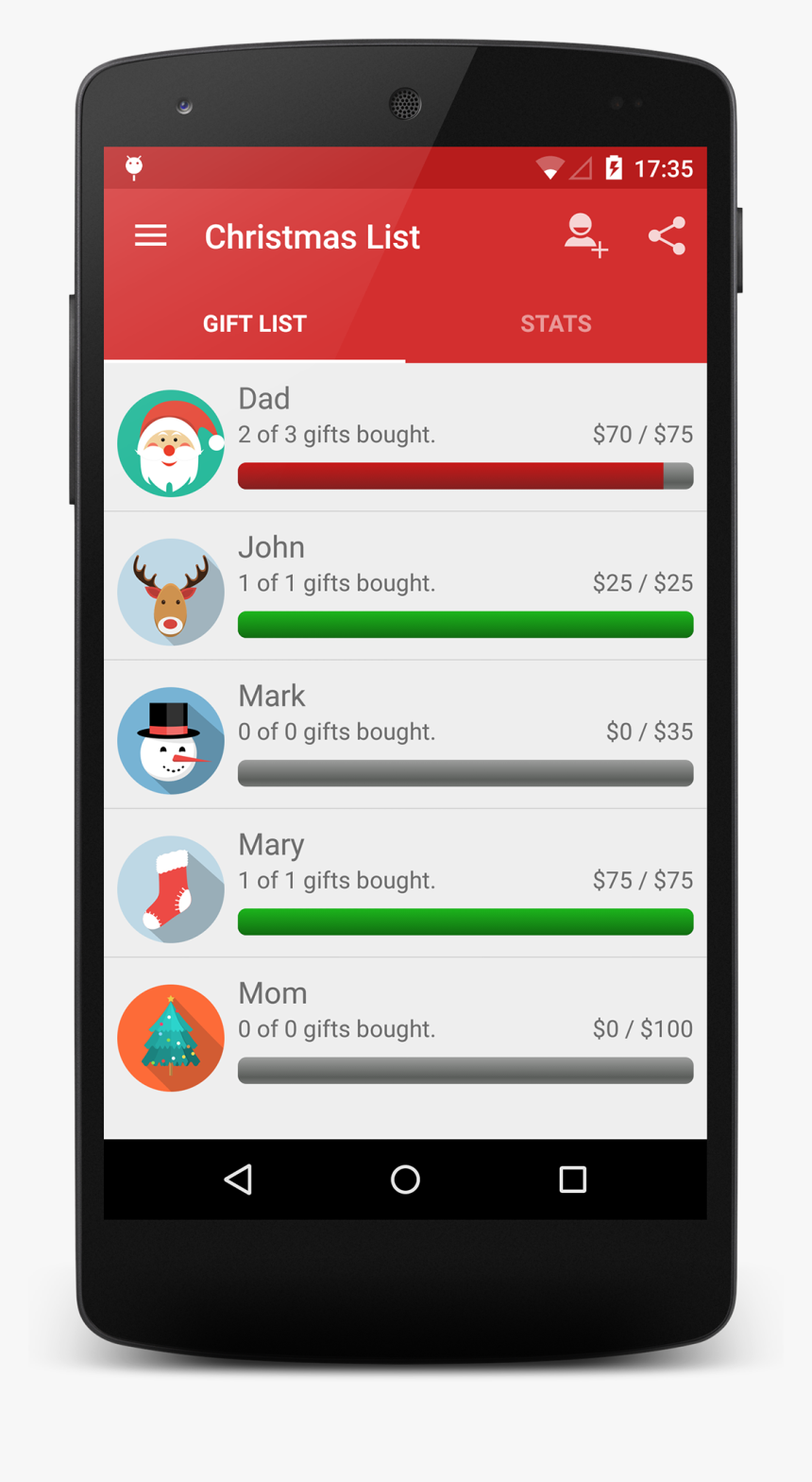 Christmas List App, HD Png Download