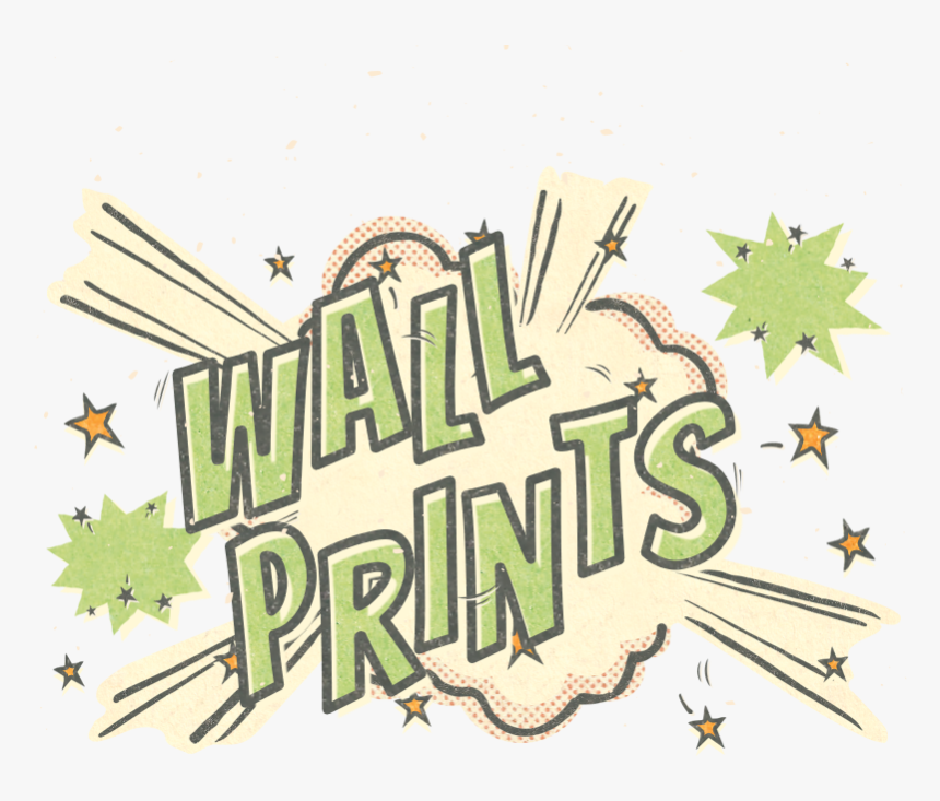 Wall Prints Greeting - Cartoon, HD Png Download