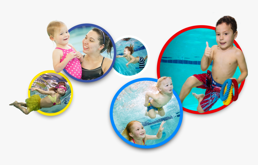 Children And Infants Swimming - Swimming Kids Png, Transparent Png