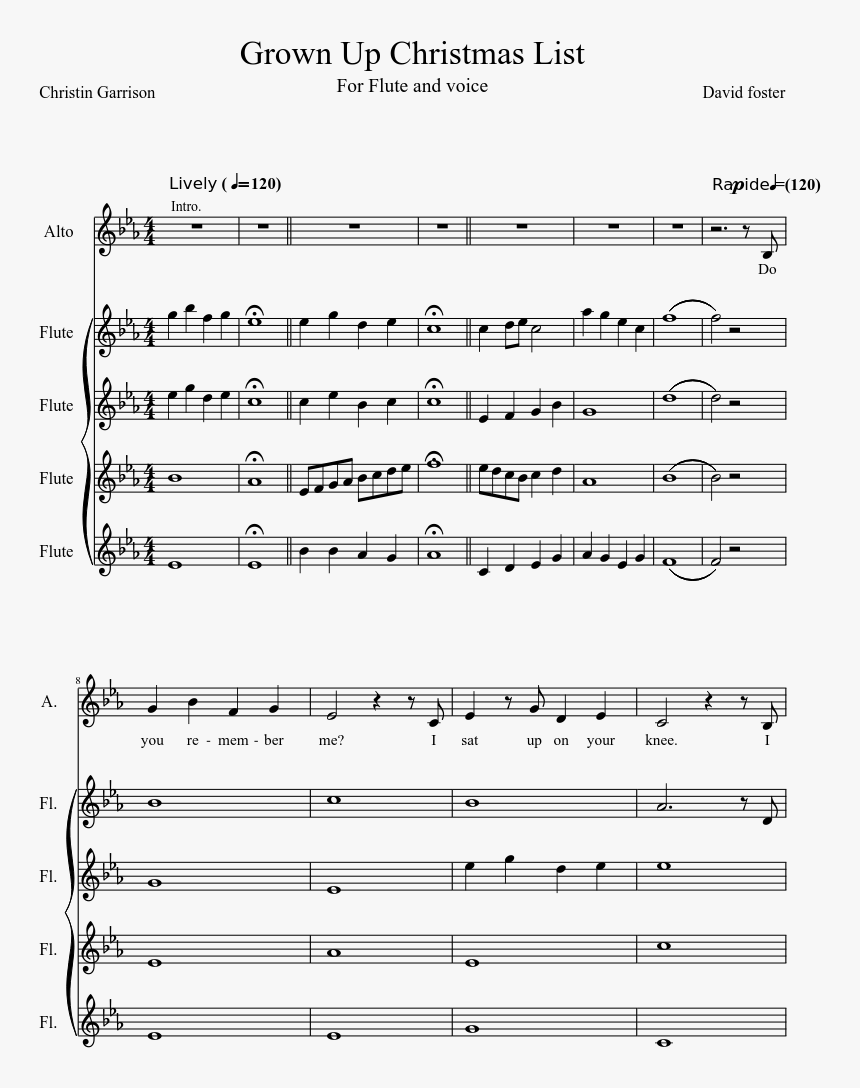 David Foster Grown Up Christmas List, HD Png Download