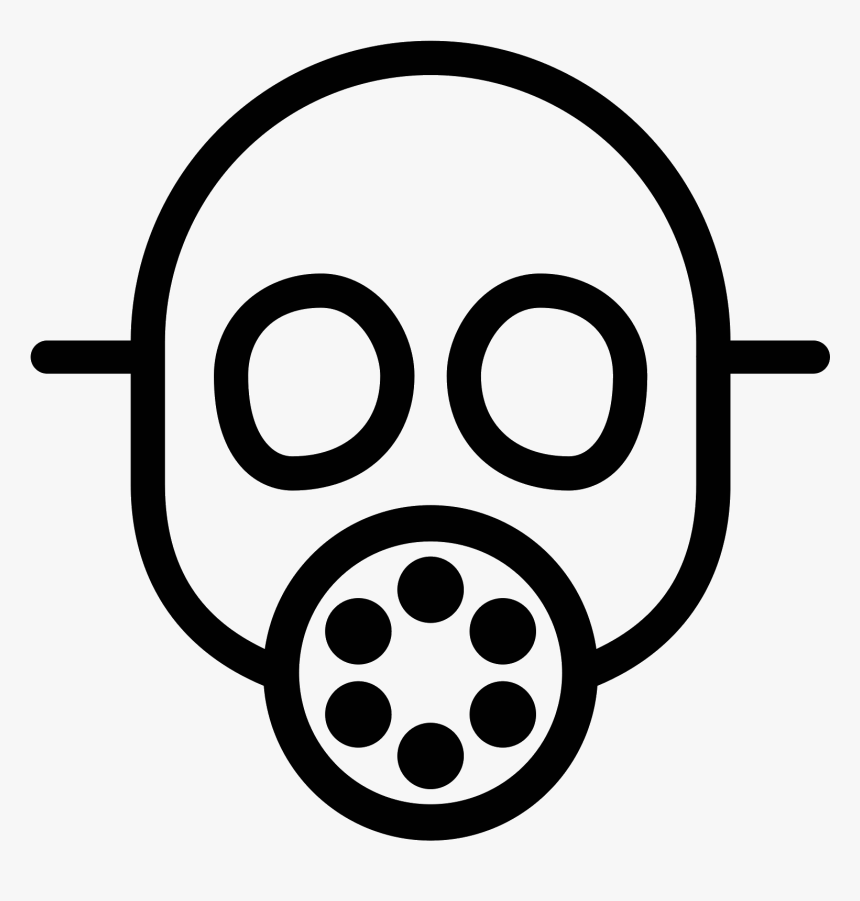 Gas Mask Icon Clipart , Png Download - Gas Mask Png Minimal, Transparent Png