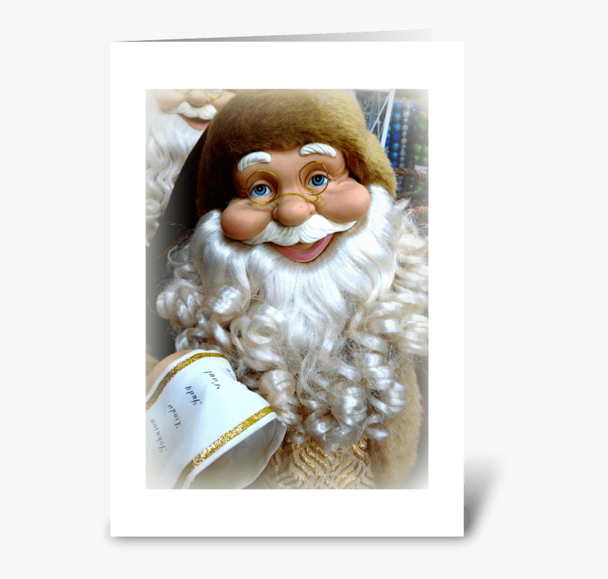 Santa S Christmas List Greeting Card - Santa Claus, HD Png Download