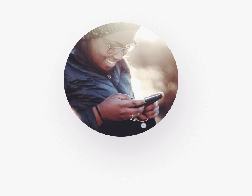 Mujer Rubia Sonriendo - Mirror, HD Png Download