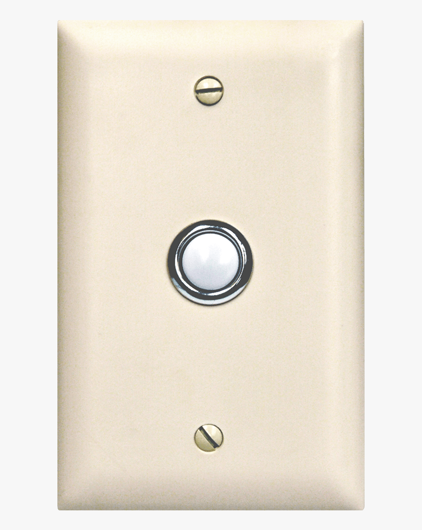 Off White Colored Door Bell Button Panel - Doorbell Button Enclosure, HD Png Download