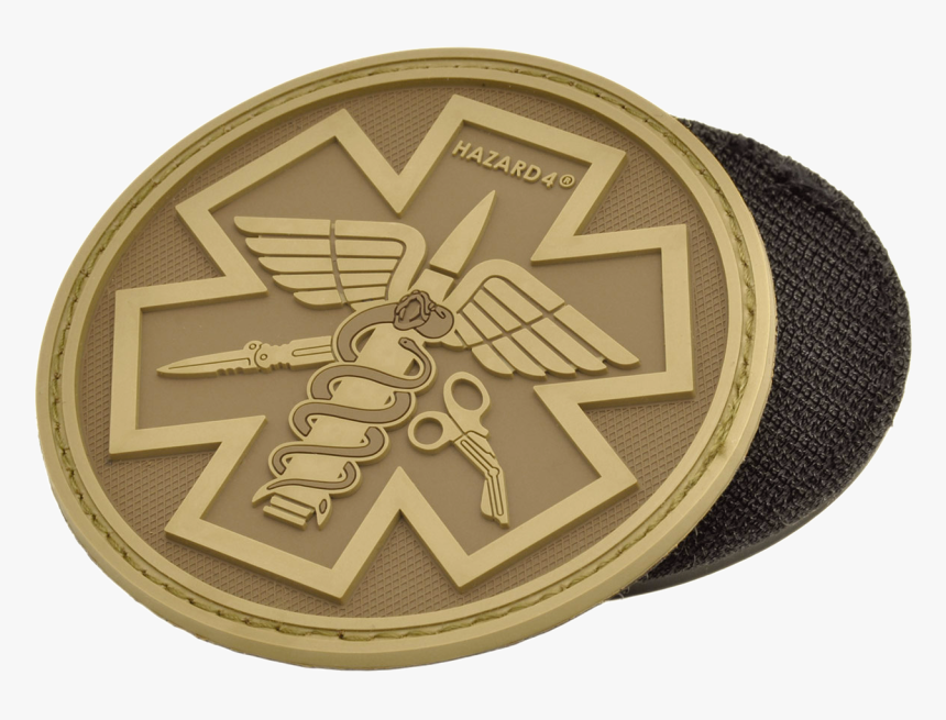 Hazard 4 Round Paramedic Rubber Patch - Combat Medic Velcro Badges, HD Png Download