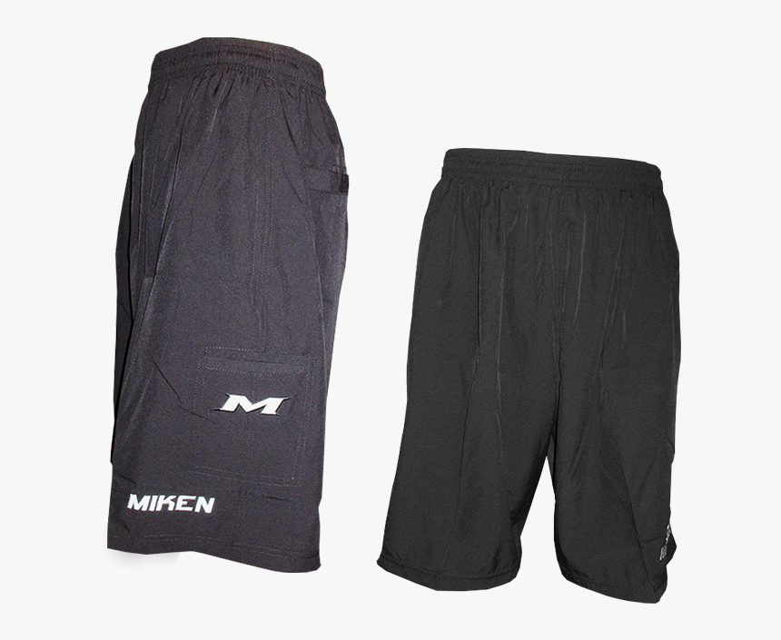 Miken Black Microfiber Shorts - Board Short, HD Png Download