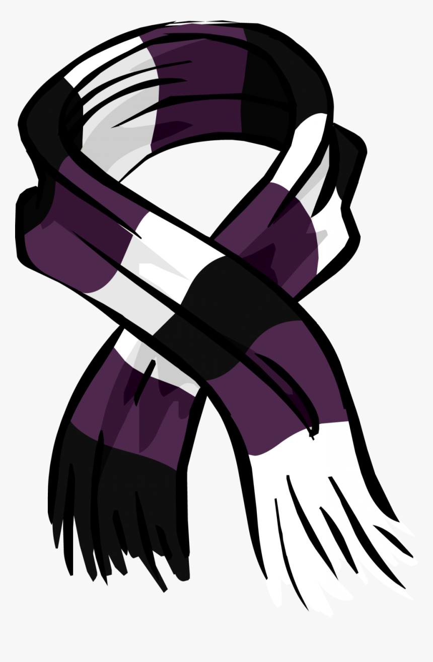 Purple Rugby Scarf Png Image - Scarf Clipart, Transparent Png