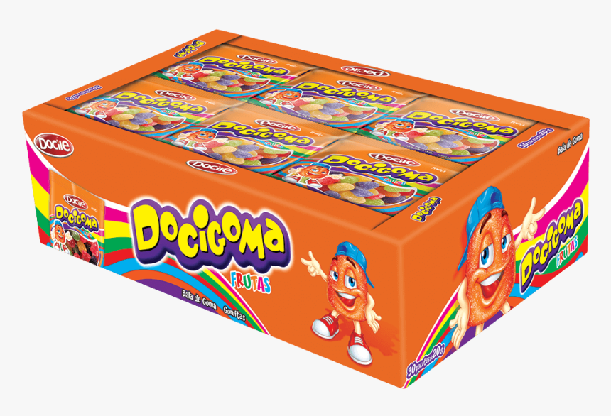 Bala De Goma Mini Sino Colorida - Docigoma Docile, HD Png Download