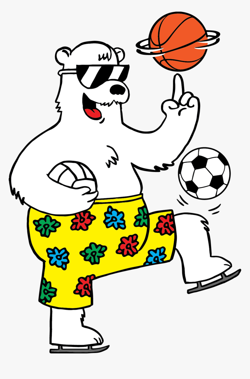 Jax Bear Sports - Cartoon, HD Png Download