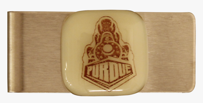 Purdue University Glass Emblem Money Clip 
 Class - Wood, HD Png Download