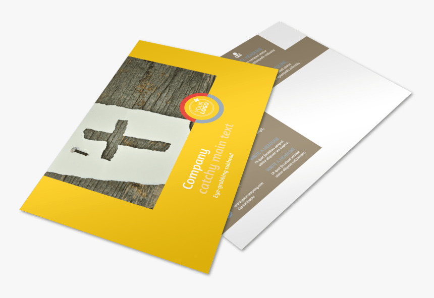 Youth Ministry Postcard Template Preview - Christian Cross, HD Png Download