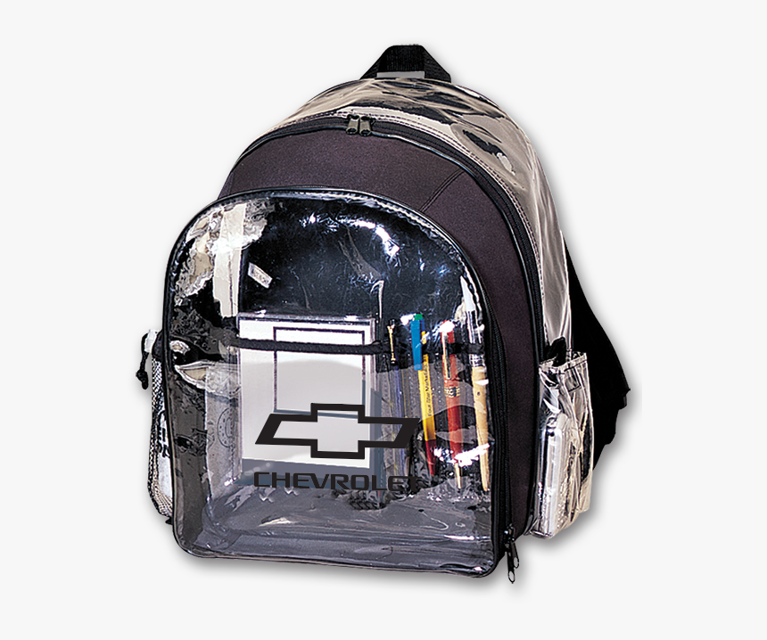 Clear Plastic Backpack W/ Open Bowtie Racing - Diaper Bag, HD Png Download