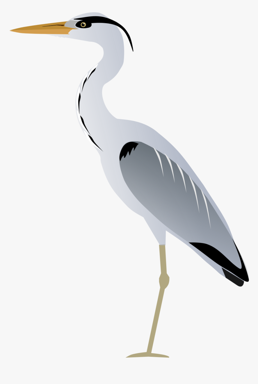 File Greyheron Svg Heron Png - Blue Heron Clip Art, Transparent Png