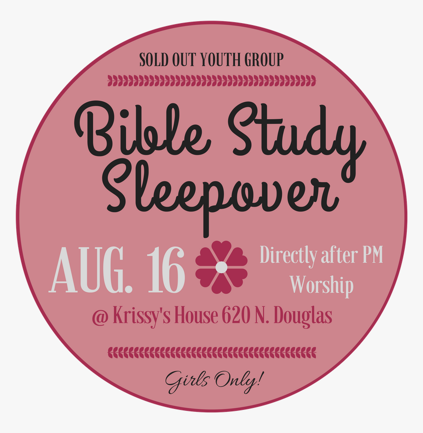 Youth Girls Sleepover Bible Study, HD Png Download