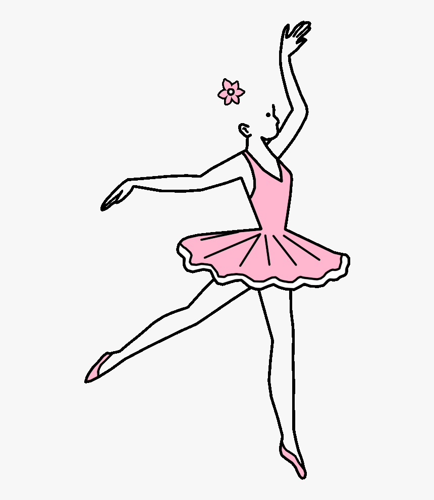 Fair Skin, Blonde Hair, Pink Dress, - Dance Clipart Black And White, HD Png Download