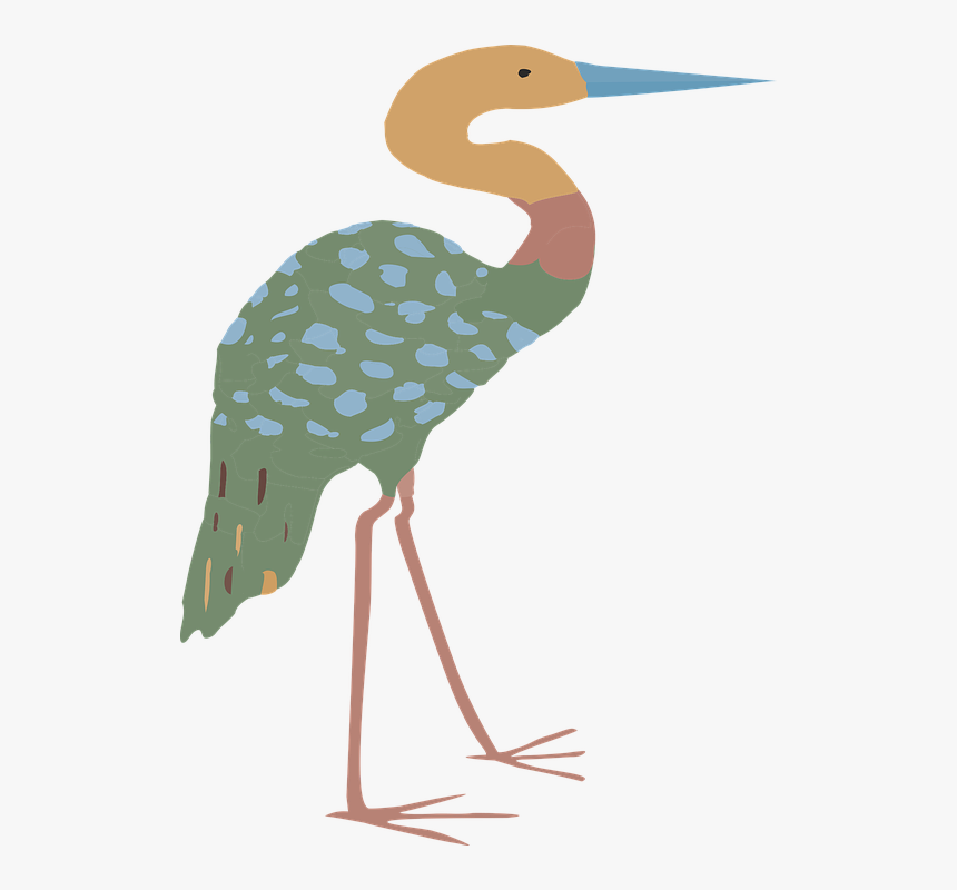 Desenho Garça Em Png, Transparent Png