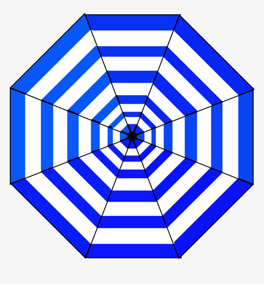 Parasol Png , Png Download - Yellow Stripe Patio Umbrella, Transparent Png