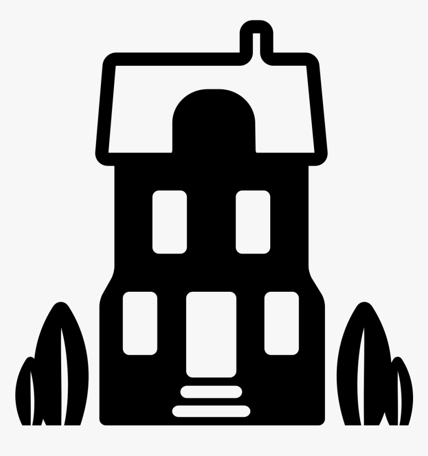 Hotel Big Rural House Building - Big House Symbol Png, Transparent Png
