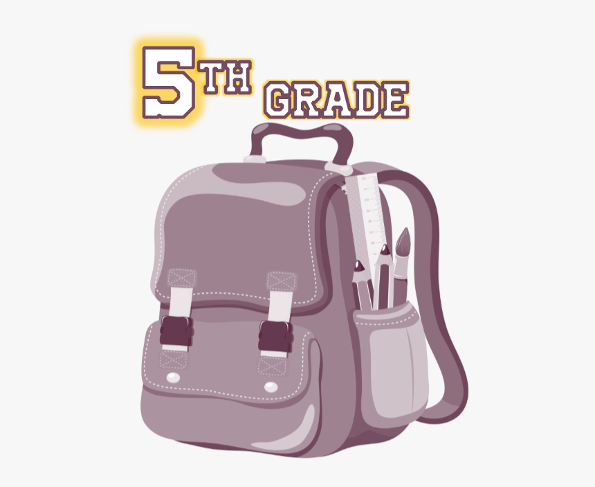 5th Grade Virtual Backpack - School Bag Clipart Png, Transparent Png
