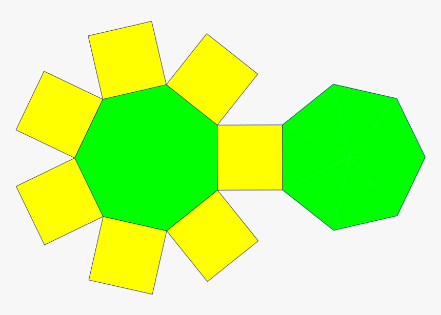 Net Of A Heptagon, HD Png Download